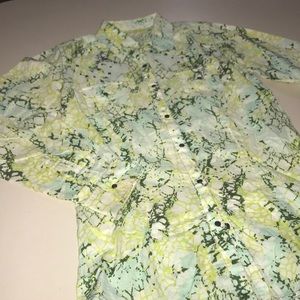 Ladies Medium Western Button Up